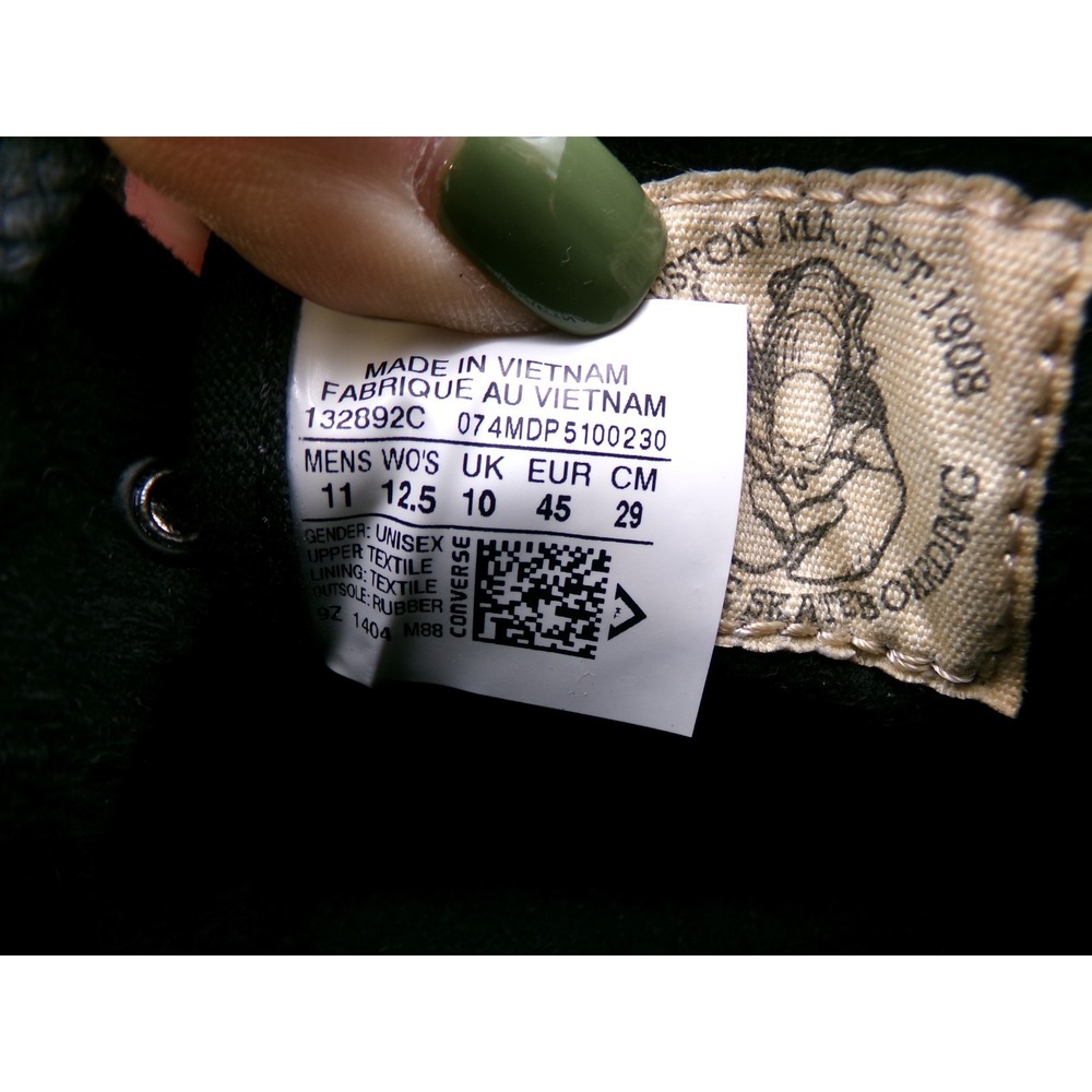 Converse Sea Star LS OX Canvas Shoes Sneakers Black Size M 11 / W 12.5‎ Lace Up - Picture 10 of 10